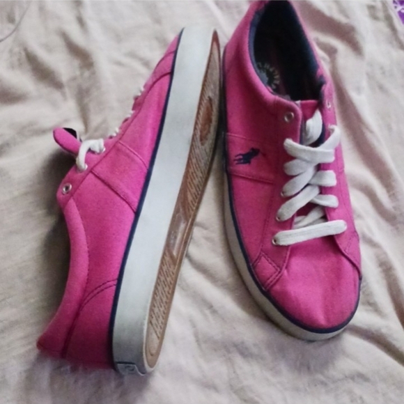Ralph Lauren Women's Pink Sneakers - Picture 4 of 5